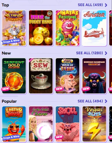 Spinbara Casino Games