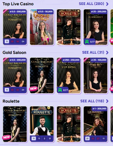 Spinbara Casino Live Casino